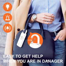 Load image into Gallery viewer, Safety First Personal Safety Alarm & Flashlight Black