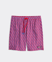 Load image into Gallery viewer, Vineyard Vines 7" Chappy Swim Trunks in Lghthese Red/TD Blue