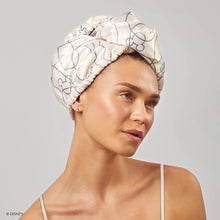 Load image into Gallery viewer, Kitsch & Mickey and Minnie Satin-Wrapped Hair Towel
