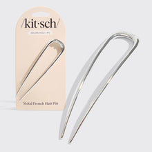 Load image into Gallery viewer, Kitsch Metal French Hair Pin in Silver