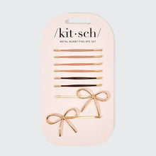 Load image into Gallery viewer, Kitsch Metal Enamel Cloud & Bow Bobby Pins 8pc Set