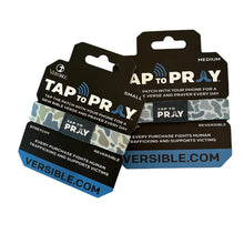 Load image into Gallery viewer, Versible River Rock Camo Moss & Slate Tap to Pray Wristband