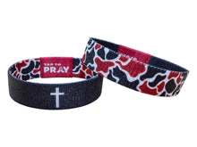 Load image into Gallery viewer, Versible Tap To Pray Wristbands-Team in Maroon & Black
