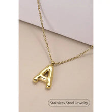 Load image into Gallery viewer, Stainless Steel Tarnish Free Initial Gold Necklace