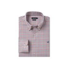 Load image into Gallery viewer, Southern Marsh Odessa Performance Dress Shirt Burnt Orange & Burnt Taupe