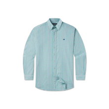 Load image into Gallery viewer, Southern Marsh Odessa Performance Dress Shirt Green & Teal