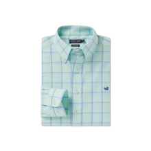Load image into Gallery viewer, Southern Marsh Palmer Performance Dress Shirt Antigua Blue & Lilac