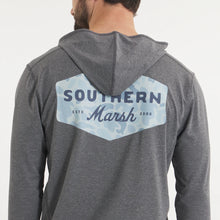 Load image into Gallery viewer, Southern Marsh Fieldtec Retro Ultralight Hoodie in Midnight Gray