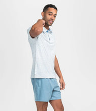 Load image into Gallery viewer, Southern Shirt Men's Hunters Hideaway Printed Polo in River Rock