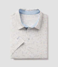 Load image into Gallery viewer, Southern Shirt Men's Hunters Hideaway Printed Polo in River Rock