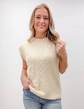 Load image into Gallery viewer, Southern Shirt Women's Comfy/Cozy Sweater Vest in Parchment