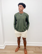 Load image into Gallery viewer, Burlebo Go To Tee Long Sleeve in Mallard Green