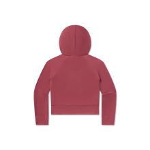 Load image into Gallery viewer, Southern Marsh Women's Reagan Relaxed Waffle Hoodie in Rhubarb