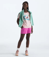 Load image into Gallery viewer, North Face Girls' Graphic SS Tee Pink Moss
