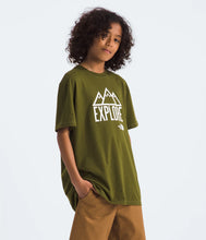 Load image into Gallery viewer, North Face Boys' Graphic SS Tee Forest Olive