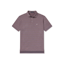 Load image into Gallery viewer, Southern Marsh Maybourne Stripe Polo in Navy & Red