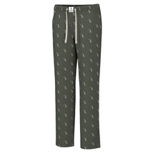 Load image into Gallery viewer, Local Boy Pajama Pants in Dark Olive Dog & Moon