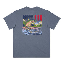 Load image into Gallery viewer, Burlebo Patriotic Scenic Fish SS Tee