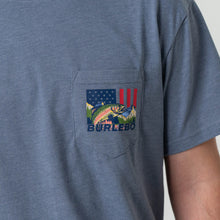 Load image into Gallery viewer, Burlebo Patriotic Scenic Fish SS Tee