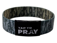 Load image into Gallery viewer, Versible Tree Bark Camo Brown & Grey Tap to Pray Wristband