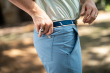 Load image into Gallery viewer, Local Boy Ribbon Belt in Blue Dog & Moon
