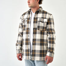 Load image into Gallery viewer, Burlebo Men's Shacket in Coyote Plaid