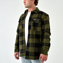 Load image into Gallery viewer, Burlebo Men's Shacket in Mallard Green Plaid