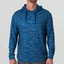 Load image into Gallery viewer, Burlebo Men's Performance Hoodie in Tiger Stripe Camo