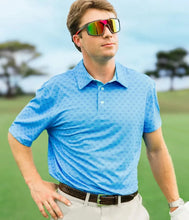 Load image into Gallery viewer, Southern Shirt Men's Sapphire Spring Printed Polo