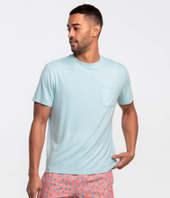 Load image into Gallery viewer, Southern Shirt Men's Max Comfort Pocket Tee Aqua Splash