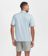 Load image into Gallery viewer, Southern Shirt Co. Men's Tybee Stripe Polo in Baltic