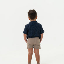 Load image into Gallery viewer, Burlebo Youth Performance Polo in Navy Stars and Stripes