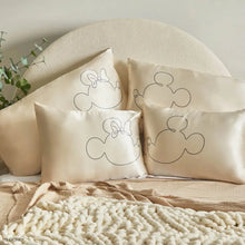 Load image into Gallery viewer, Kitsch & Mickey and Minnie Mr. Mouse Standard Satin Pillowcase
