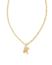 Load image into Gallery viewer, Kendra Scott Gold Crystal Letter Pendant Necklace
