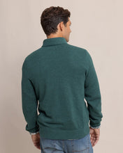 Load image into Gallery viewer, Southern Tide Men's Oakatie Heather Salt Meadow Quarter Zip Sweater