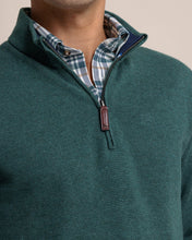 Load image into Gallery viewer, Southern Tide Men's Oakatie Heather Salt Meadow Quarter Zip Sweater