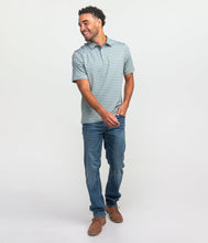 Load image into Gallery viewer, Southern Shirt Co. Men's Hillsboro Stripe Polo Foggy Bay
