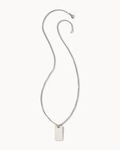 Load image into Gallery viewer, Kendra Scott Men's Dog Tag Necklace Oxidized Silver