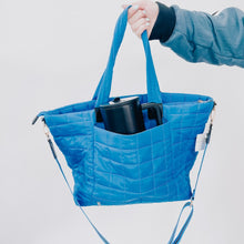 Load image into Gallery viewer, Pretty Simple Day Dreamer Quilted Tote Bag in Blue