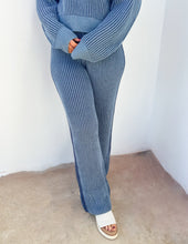 Load image into Gallery viewer, Everything I Love Ribbed Sweater and Pants Set Denim