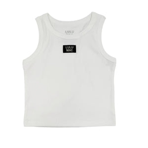 Lulu Mac DD Solid White Tank Top