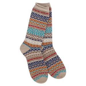World's Softest Socks Studio Crew Socks in Taupe