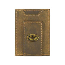 Load image into Gallery viewer, Vintage Tan Brass Mississippi State Front Pocket Wallet