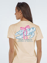 Load image into Gallery viewer, Simply Southern Turtle Silhouette Filled With Roses SS Tee
