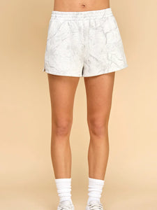 Better Need For You Grey Camo High Waisted Sweat Shorts