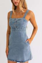 Load image into Gallery viewer, Stars Are Aligned Denim Dress