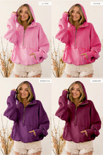 Load image into Gallery viewer, Pretty Girls Elastic Hem Hoodie Burgundy