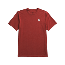 Load image into Gallery viewer, The North Face Men’s SS Heritage Patch Heathered Tee Iron Red Heather