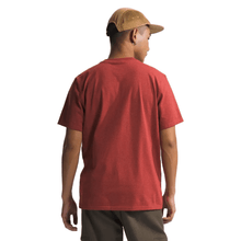 Load image into Gallery viewer, The North Face Men’s SS Heritage Patch Heathered Tee Iron Red Heather