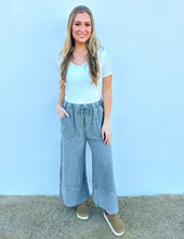 Load image into Gallery viewer, Cute &amp; Comfy Terry Knit Palazzo Pants in Ash